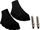 Kapak gome për shkopinj Nordic Walking Enero, set 4 copë, i zi