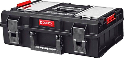 Kuti veglash QBrick ONE 200 Profi, kapak organizator, mban ujin, e kuqe
