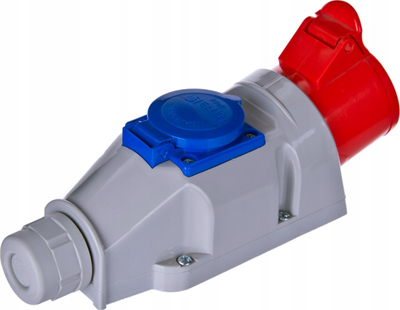 Електричен сет TAREL 1x16A 5P 400V, излез 230V, сив
