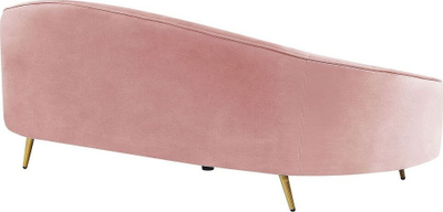 Divan Beliani Savar, kadife, 3 vende, rozë pastel