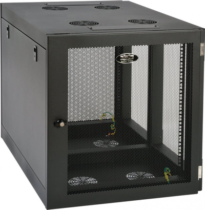 Kabinet muror Eaton Tripp Lite SmartRack 12U, profil i ulët, heavy duty, i zi