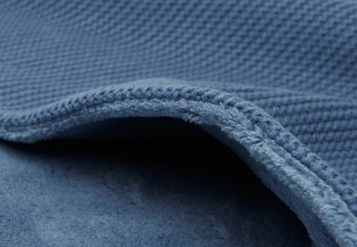 PLAF PER BEBE 100x150cm Basic Knit Jeans Blue/Coral Fleece
