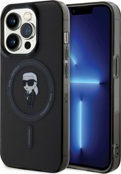 Kapak telefoni Karl Lagerfeld KLHMP14XHFCKNOK, për iPhone 14 Pro Max 6.7", MagSafe, i zi