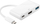 Stacion dokimi MicroConnect USB C USB3.1CCOM2, replicator portesh, shumë porta AV, i zi
