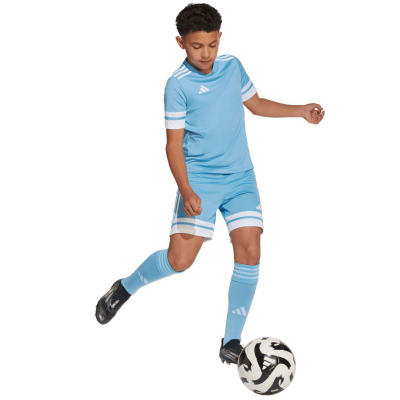 Шорц фудбал adidas Squadra 25 Jr JJ2426, за деца, рециклиран полиестер, бели