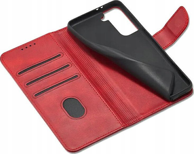 Këllëf-portofol MARV për Samsung Galaxy A25 5G, tip bookcase, me xhepa për karta, i kuq