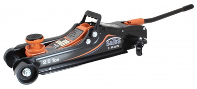 Ngritës hidraulik SATRA S-FL25TE, kapacitet 2.5 ton, lartësi 90-360 mm, i zi portokalli