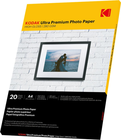 Letër fotografike Kodak Ultra Premium Photo Paper, A4, 280gsm, 20 fletë