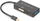 Adaptues Digitus Mini DisplayPort në HDMI VGA DVI, 0.2m, 4K, i zi