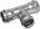 Fiting presi SANHA 9130, në formë T, 18 mm, çelik inox