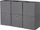 Set organizuesish garderobe OSKAR RFB02G-3, x6, prej cope të paendun, gri