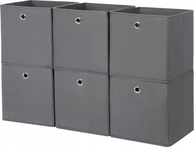 Set organizuesish garderobe OSKAR RFB02G-3, x6, prej cope të paendun, gri