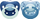 Biberon NUK Signature, silikon, 6-18 muaj, blu jeshile