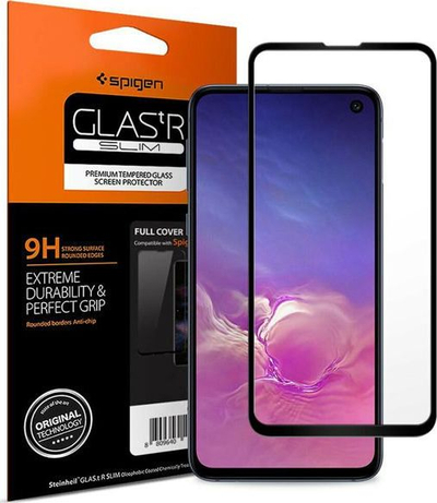 Xham mbrojtës Spigen Slim FC për Samsung Galaxy S10e, i zi