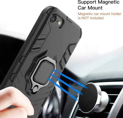 Mbulesë telefoni CoreParts për iPhone XR, 6.1", me qëndrus, e zezë