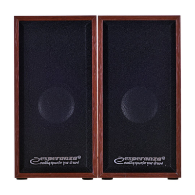 Altoparlantë kompjuteri Esperanza Folk EP122, stereo, USB, të zinj