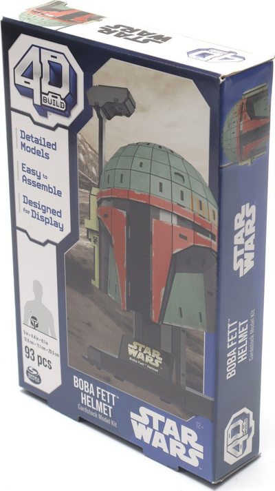 Пазл модел 3D 4D Build Star Wars Boba Fett, 93 парчиња, 20 cm, многуобојно