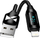 Kabllo USB A Wozinsky WUALC1 në Lightning, 2.4A, 1m, me ekran LED, e zezë