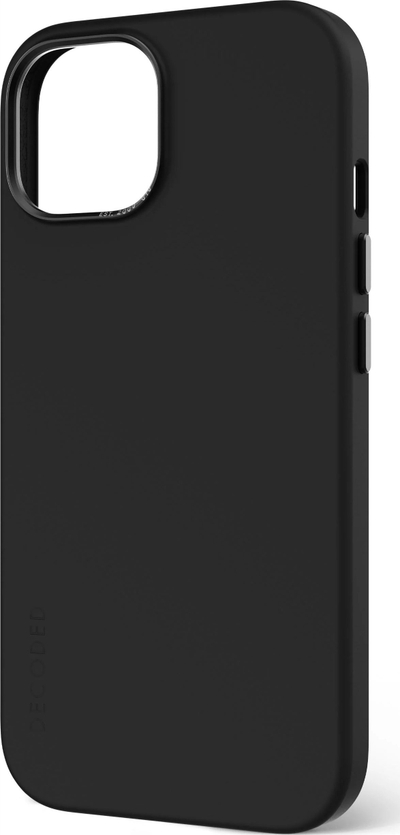Kapak silikon për iPhone 15 Plus Decoded Graphine, MagSafe, i zi