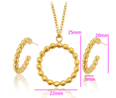 Set - qafore + vathë Xuping të praruara në ar 24 karatësh QVXAA