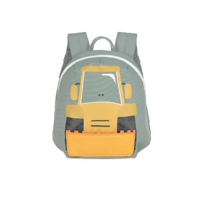 Çantë shpine fëmijësh LÄSSIG Tiny Drivers Excavator, e vogël, me breza të rregullueshëm, gri me të verdhë