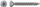 Vidë universale SPAX 1197000500703, 5 x 70mm, T-Star Plus, çelik inox