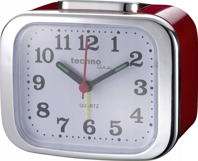 Orë me alarm TechnoLine Modell XL, analoge, e kuqe
