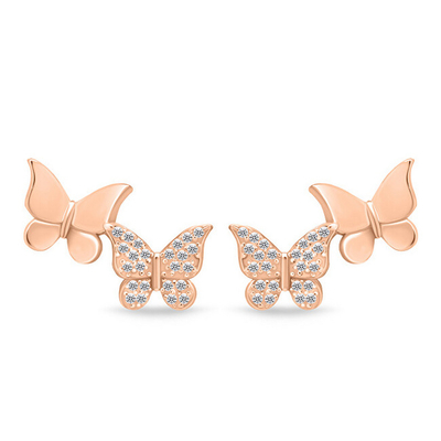Vathё Brilio Silver Butterflies EA631R