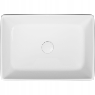 Lavabo mbi banak Cersanit City, 51x36 cm, drejtkëndore, e bardhë