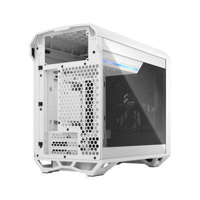 Kasë për PC Fractal Design Torrent Nano White TG Clear Tint, e bardhë