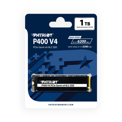 SSD Patriot P400 V4 M.2, 1TB, PCIe Gen 4 x4, deri 6000 MB/s