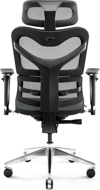 Karrige zyre Diablo Chairs V-Commander, ergonomike, rrjetë, e zezë gri