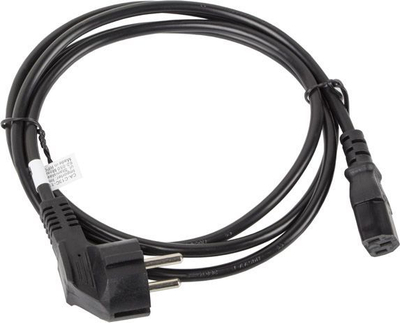 Kabllo e energjisë Lanberg CEE 7/7 - IEC 320 C13, 1.8m, e zezë (CA-C13C-11CC-0018-BK)