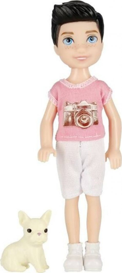 Kukull djalosh Mega Creative Doll Boy, 13cm, me qenush, shumëngjyrëshe