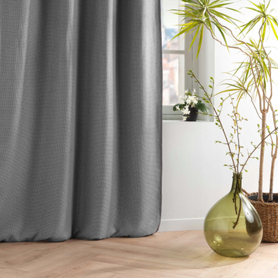 Perde blackout Window Curtain, 135x240 cm, poliester, gri e errët