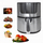Fritezë me ajër Linbox Oil-free, 4.5L, 1400W, inox e zezë