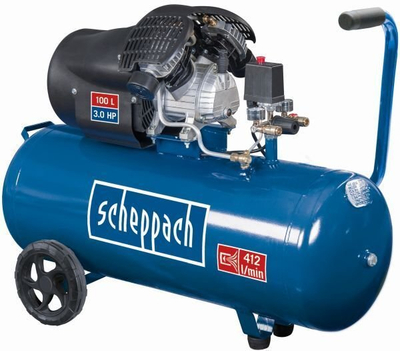 Kompresor ajri Scheppach HC100DC, 2200W, 100L, blu