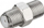 Adapter RF Wentronic Goobay 67314, F plug F/F, set 10 copë, argjendt