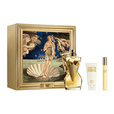 Set për femra Jean P. Gaultier Divine, eau de parfum 100 ml + Losion trupi 75 ml + eau de parfum 10 ml