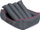 Shtrat për qen Hobbydog Comfort XXL, material codura, gri me të kuqe