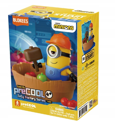 Set ndërtimi PreCOOL Minions Jelly Factory Stuart, figurinë që lëviz, 4 vjeç e lart, shumëngjyrësh