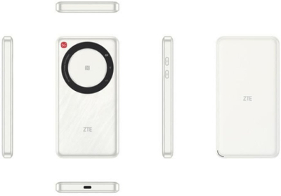 Преносен рутер ZTE U30 Air, 5G 4G LTE, 4500mAh, бел