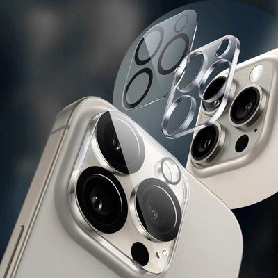 Mbrojtëse kamerë Tech-Protect Cam Fit+ për iPhone 17 Pro, xham i fortë, transparente