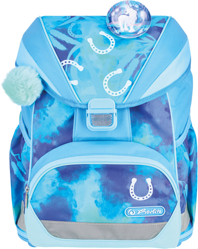 Shpinore shkollore Herlitz UltraLight XL Plus Lucky Horse, ergonomike, reflektuese, rozë