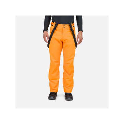 Панталони за скијање Rossignol Ski Pant за мажи, водоотпорни, со трегери, портокалови