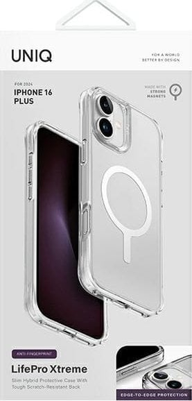 Mbulesë telefoni UNIQ LifePro Extreme MagClick, për iPhone 16 Plus, transparente