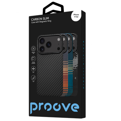 Fotrollë Proove Carbon Slim për iPhone 17 Air, e zezë