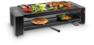 Grill raclette Fritel RG3195, 1200W, për 8 veta, i zi gri