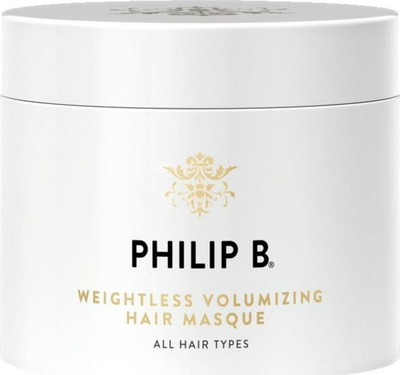 Maskë flokësh Philip B Weightless Volumizing, 236 ml, për volum, e bardhë