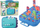 Lodër edukuese Lean Toys Self Spell Box Dinosaur, 227 pjesë, valixhe DIY, blu
